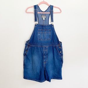 Vintage 90s y2k London Denim Overalls Shortalls XL